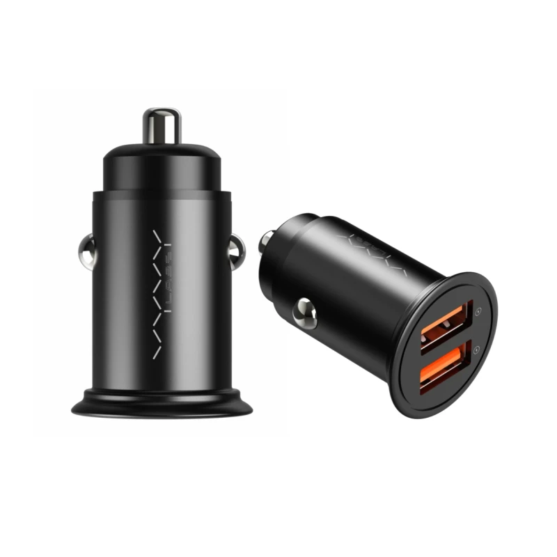 Vyvylabs Round Dot Dual Fast Charge Car Charger 36W A+A