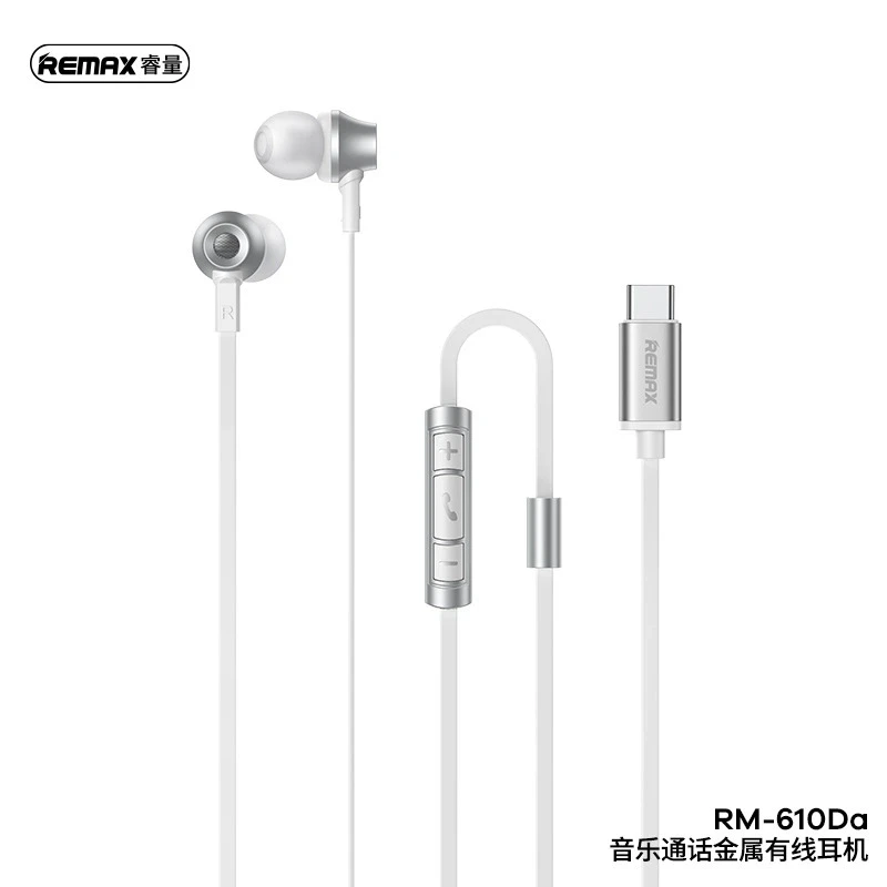 REMAX RM-610DA Type-C Metal Wired In Ear Earphone