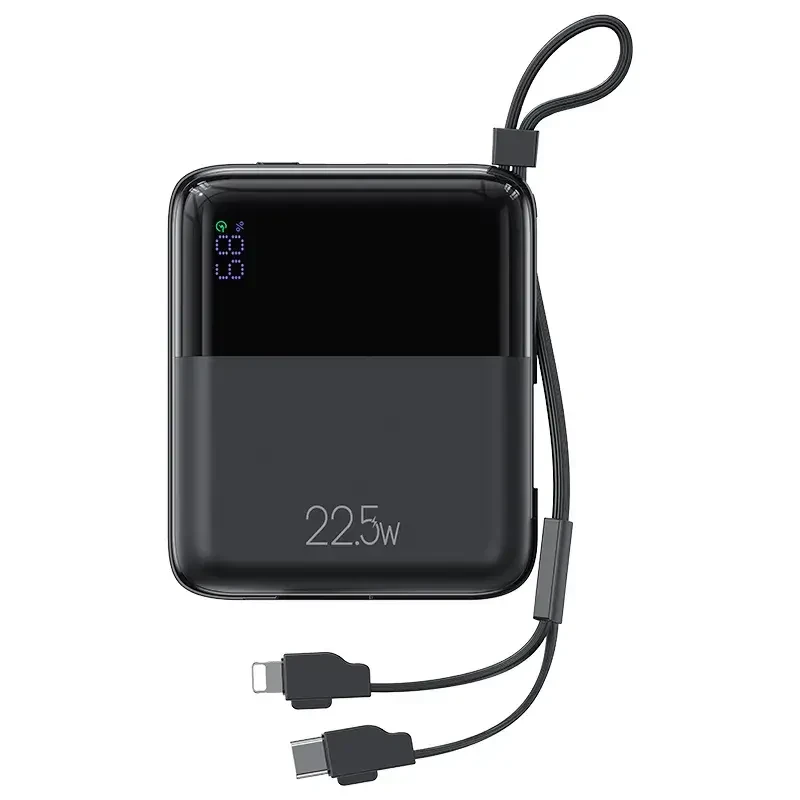 USAMS US-CD186 PB69 10000mAh Digital Display Power Bank With Lanyard