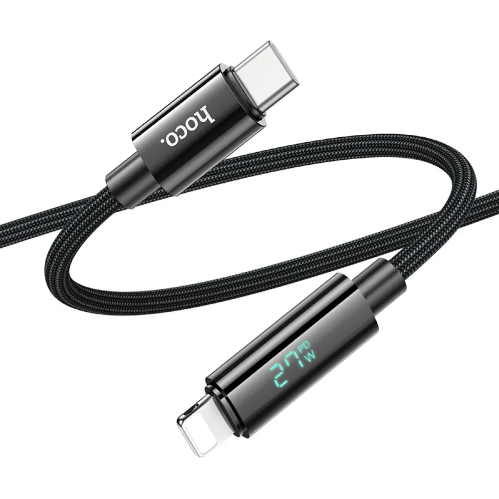 Hoco U125 Benefit PD Charging Data Cable With Display IP