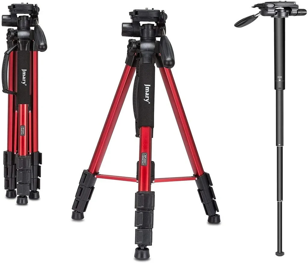 Jmary KP-2264 Professional Aluminum Tripod and Monopod for All DSLR Camera