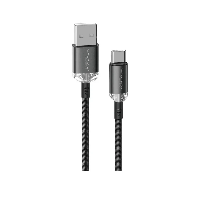 Vyvylabs Crystal Series Fast Charging Data Cable USB to Type-C 3A 1M