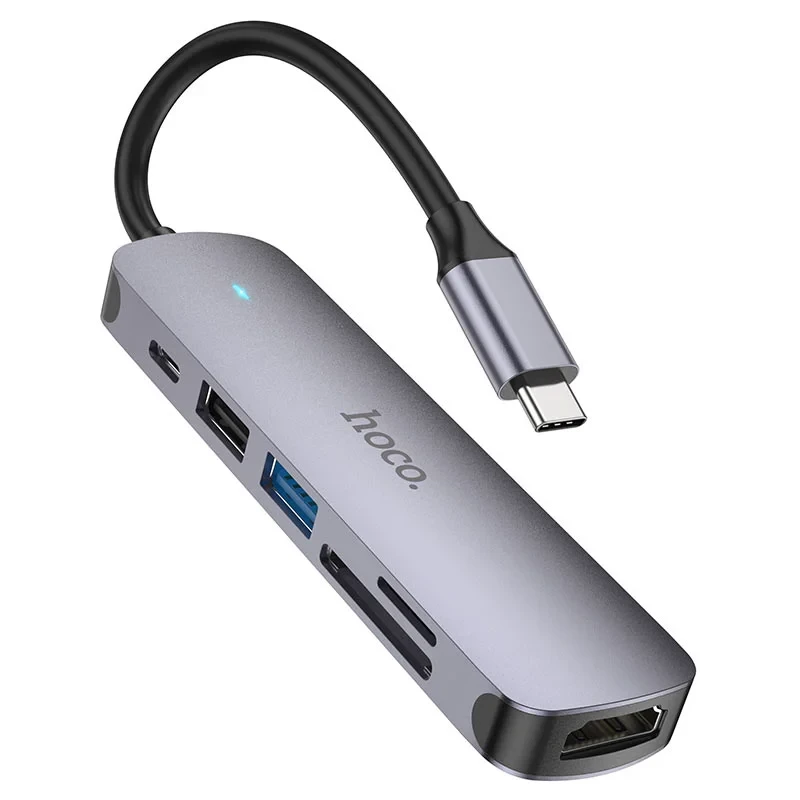Hoco HB28 6-In-1 Multifunction USB Type-C Hub