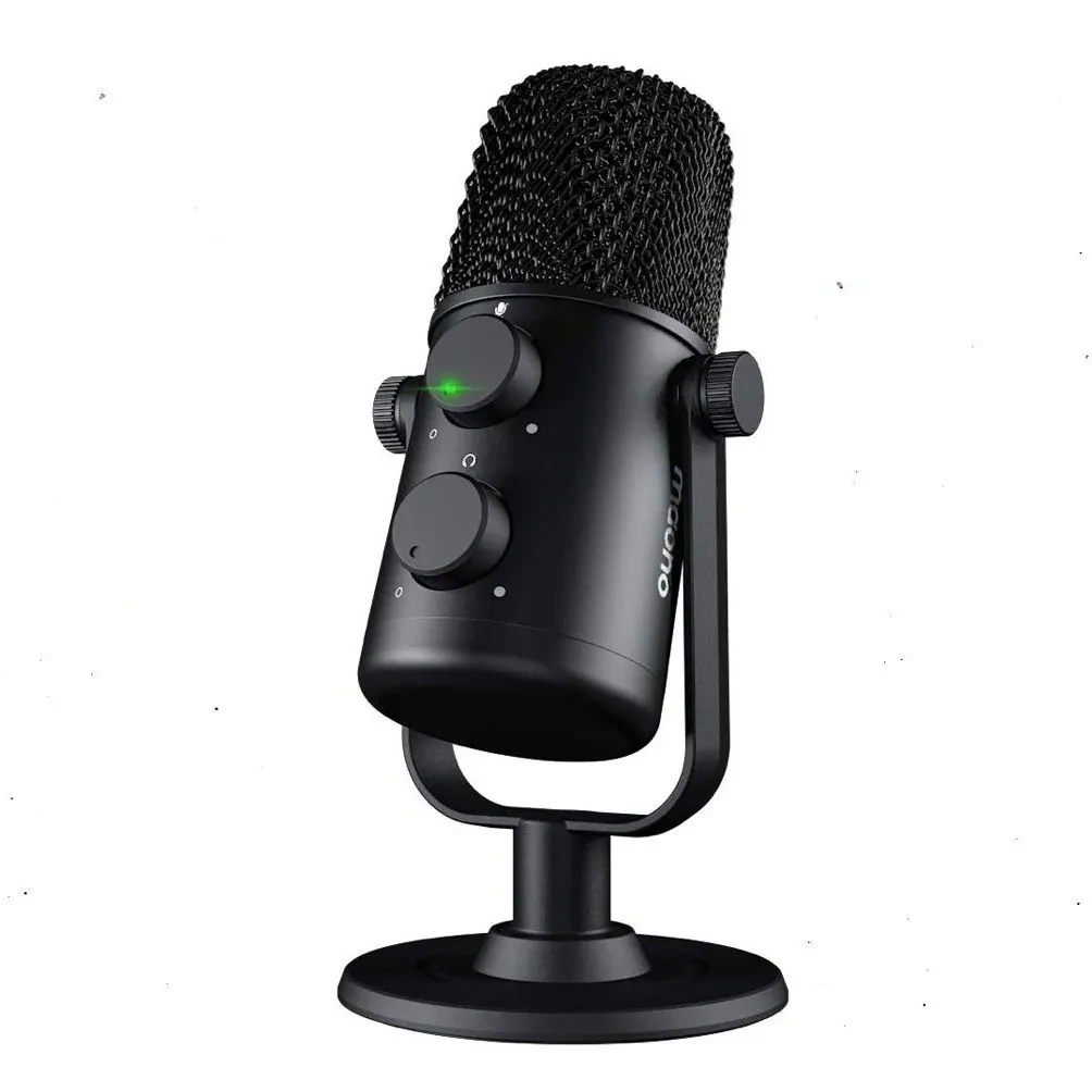 MAONO AU-902 USB Cardioid Condenser Microphone With Dual Volume Control, Mute Button, Monitor Headphone Jack, Plug And Play For Vocal, YouTube, Livestream, Recording, Gaming