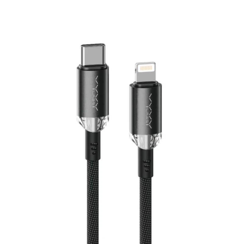 Vyvylabs Crystal Series Type-C to iP Fast Charging Data Cable 30W 1M