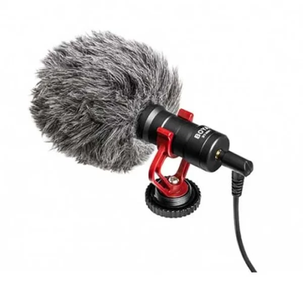 BOYA BY-MM1 Professional Cardioid Shotgun Microphone for Android Smartphone PC Canon Nikon DSLR Camera Recording Vlog