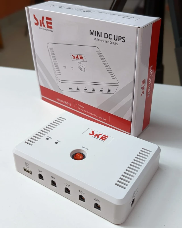 SKE SK616 Mini UPS For Wifi Router + ONU + IP cam/CC cam