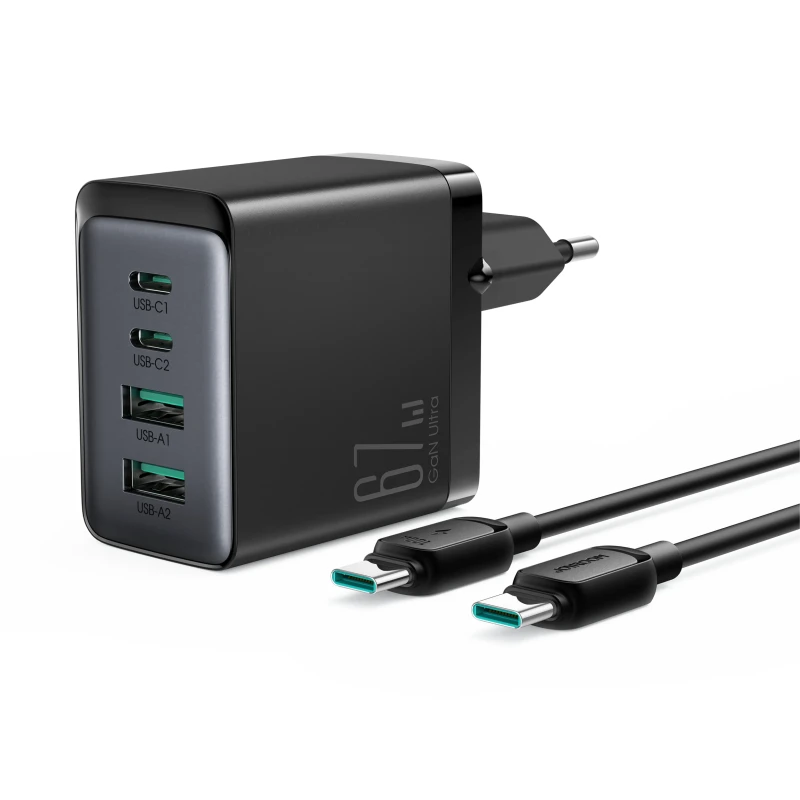 Joyroom JR-TCG02 GaN Ultra 67W 2C2A Fast Charger With 100W USB C To C Cable 1.2m