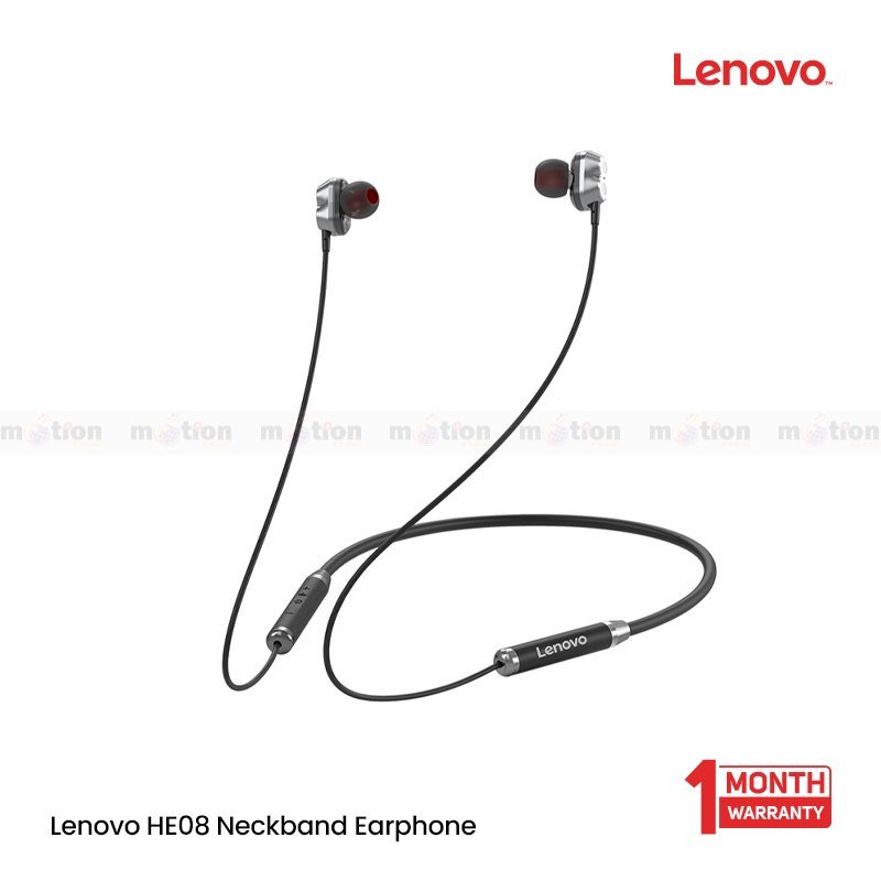 Lenovo HE08 Wireless In-Ear Neckband Earphone