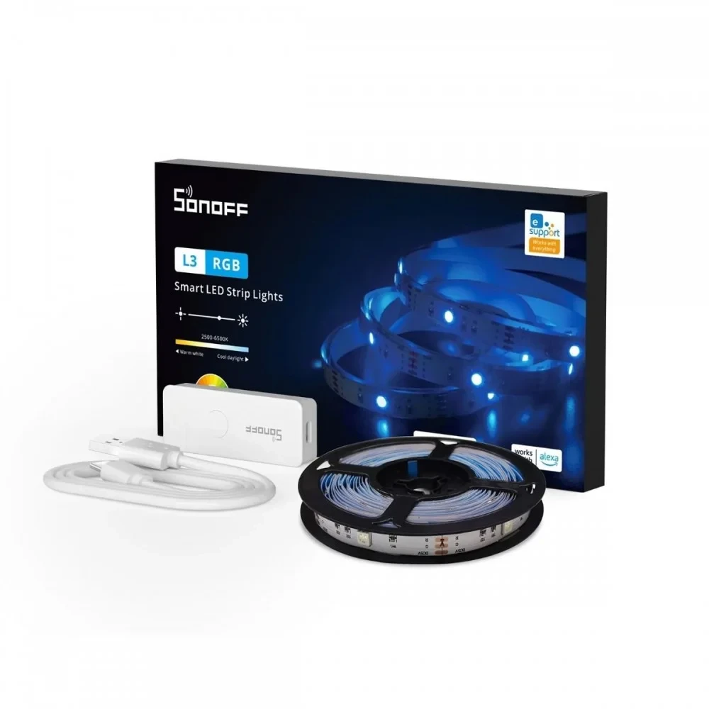 SonoffL3 RGB Smart LED Strip Lights Without Adapter (5M)