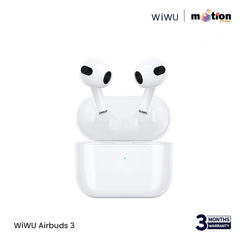 WiWU Airbuds 3 HF Sound Magsafe Charging With Silicone Case & 1M Lightning Cable