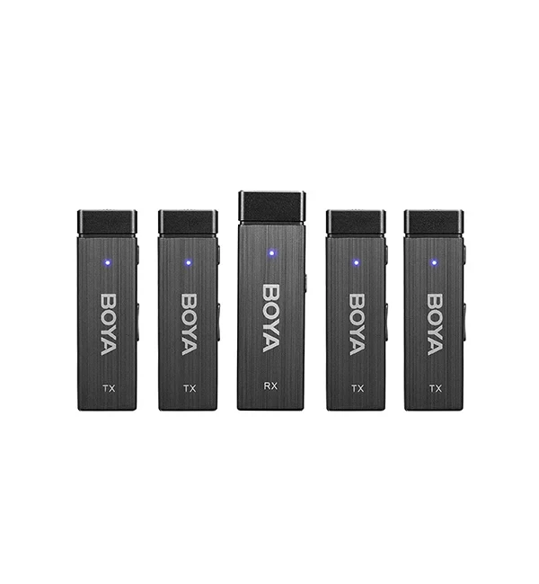Boya BY-W4 Ultra-Compact Four-Channel 2.4GHz Wireless Microphone System